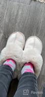 img 1 attached to Stay Cozy All Winter With WATMAID Women'S Memory Foam Fluffy House Slippers review by Jon Smith