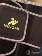 img 1 attached to Adjustable Neoprene Waist Trimmer Sweat Belt Fat Burning For Women - NINGMI Sauna Waist Trainer review by Nick Whitman