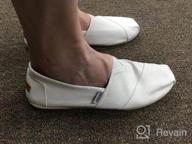 img 1 attached to 🩰 Canvas Slip-on Ballet Flats: Women's Classic Casual Sneakers & Loafers review by Robert Morrison
