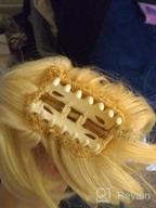 img 1 attached to Blonde Bun Anime Cosplay Wig For Halloween Costume Heroes - Linfairy Wig review by Chris Lacasse