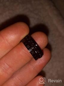 img 5 attached to 🔨 Норвежские викингские кольца из нержавеющей стали - настраиваемое кольцо для мужчин и женщин, идеально подходит для облегчения тревоги - FaithHeart