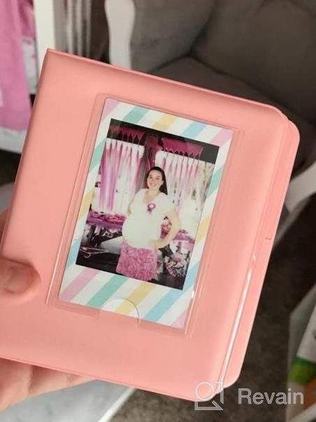 img 1 attached to Fujifilm Instax Mini Macaron-Colored Frame Album For Models 7S/8/9/11/25/50/70/90 - Holds Mini Films In Mint-Colored Book Design review by Heather Brown