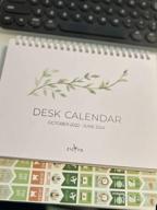 img 1 attached to 2023 Small Desk Calendar With Stickers - October 2022 To June 2024 - 6" X 8" Flip Desktop Organizer For Easy Organization - Beautiful Greenery Design review by Cody Mckechnie
