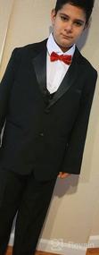 img 7 attached to 🤵 Black Boys' Dresswear Tuxedo in Appropriate Size for Boys' Clothing