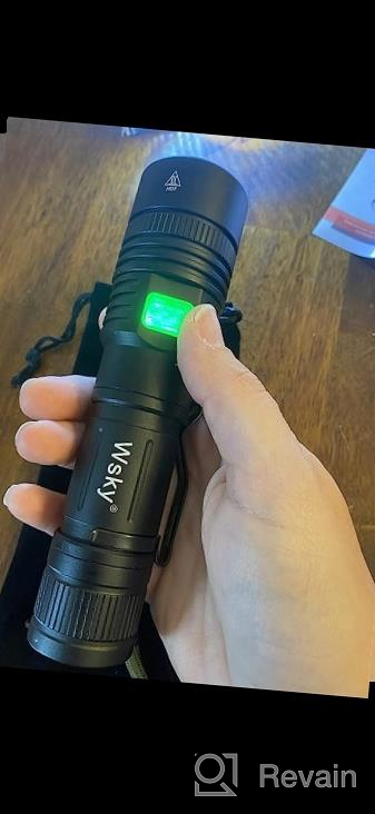 img 1 attached to Upgraded 2022 Wsky Rechargeable LED Light - High Lumen Output, XHP166.6 Super Bright LED, Waterproof And Ideal For Camping, Emergencies And Adventure - 5 Modes Available review by Raymundo Miller