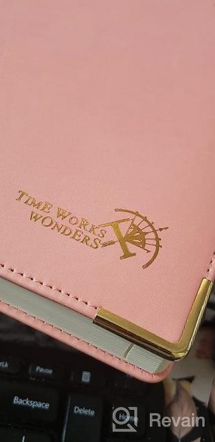 img 1 attached to 2022 Daily Planner With Vegan Leather Hardcover - Hourly Appointment Book, Monthly Tabs, Inner Pocket 5.5" X 8.5", Sky Blue POPRUN Agenda 2022 review by Brenda Naple