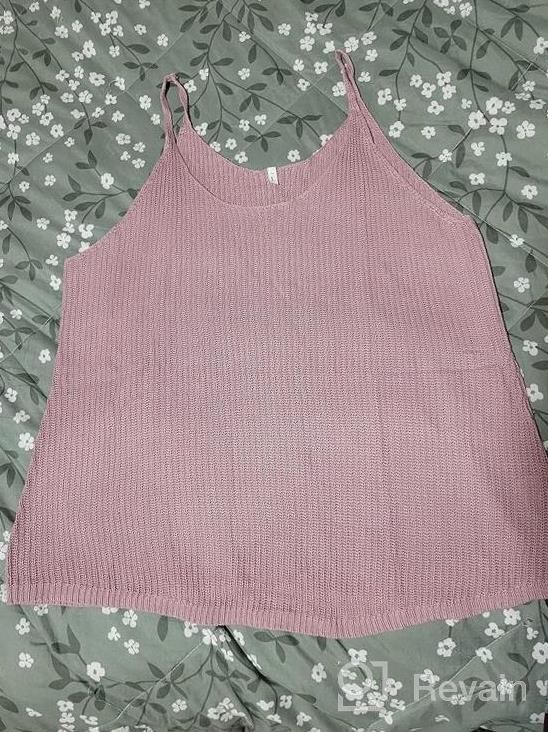 img 1 attached to Basic Colorblock Knit Tank Tops For Women By BLENCOT - Casual And Flowy Sleeveless Shirts With Scoop Neck And Strappy Design - Suitable For Office Wear - Available In Sizes S-2XL review by Pamela Jackson