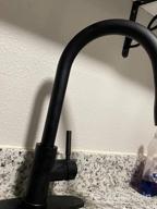 img 1 attached to Black Stainless Steel Kitchen Faucet With Pull Down Sprayer And Single Handle - Arofa Gray 3 Hole Commercial RV Sink Gun review by Clete Dean