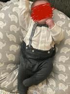 img 1 attached to Gentleman-Style Baby Boy Romper: Formal Suit For Party And Wedding - Sizes 0-24M review by Molly Richards