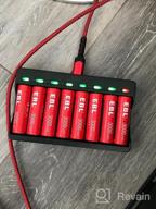 img 1 attached to EBL 8-Pack Rechargeable Lithium AA Batteries With Smart Charger - Long-Lasting 1.5V AA Li-Ion Batteries review by Adrian Smart