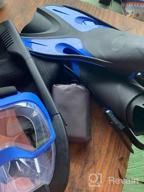 img 1 attached to Odoland 5-In-1 Snorkel Set, Anti-Fog 180° Full Face Snorkel Mask With Sidemount Pipe, Adjustable Fins, Beach Blanket, Waterproof Case, Mesh Bag, Snorkel Packages Snorkeling Gear For Adults Men Women review by Chris Bowden