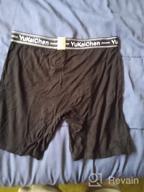 img 1 attached to Comfortable And Breathable Bamboo Fiber Men'S Long Boxer Briefs With Functional Fly By YuKaiChen review by Paul Ajayi
