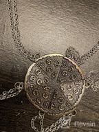 картинка 1 прикреплена к отзыву Набор ожерелий "MJartoria Лучшие подруги" - 6 ожерелий с кульками в форме пиццы в античном серебристом цвете от Matt Patnaik