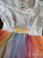 img 1 attached to Rainbow Unicorn Tutu Dress For Flower Girls, Perfect Outfit For Birthday Party And Special Occasions - JerrisApparel review by Shane Bullion