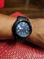 img 1 attached to 3-In-1 Samsung Galaxy Watch 4 Classic 46Mm Accessories: TPU Bumper Case, Tempered Glass Screen Protector & Bezel Ring - White review by Megan Hartman