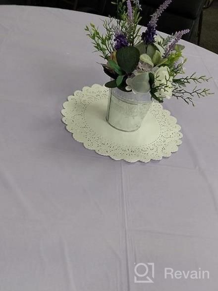 img 1 attached to Luscious Lime Green: 12-Pack Of Premium Rectangle Tablecloths (54In. X 108In.) For Any Occasion review by Trini Tremblay