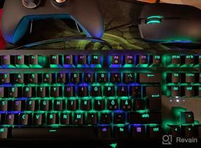 img 5 attached to 🎮 Игровая безпроводная механическая клавиатура Razer BlackWidow V3 Pro: зеленые переключатели - тактильные и щелчковые - подсветка Chroma RGB - двойные клавиши из прозрачного ABS - прозрачный корпус - Bluetooth/2,4 ГГц