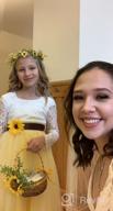 img 1 attached to Bow Dream Sunflower Bridesmaid Headband for Girls' Clothing and Dresses review by Kendra Olvera