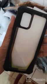 img 7 attached to Чехол для Samsung Galaxy A51 5G - серия Poetic Guardian: полноразмерный гибридный противоударный чехол-бампер со встроенной защитой экрана синего/прозрачного цвета | Не совместим с Galaxy A51 4G