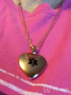 img 1 attached to Heart Charm Medical ID Alert Necklaces For Women With Free Engraving By LinnaLove review by Iration Ahim