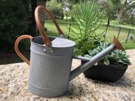 img 1 attached to HORTICAN 1 Gallon Watering Can Decorative Farmhouse Watering Can, Metal Watering Can With Removable Spout, Perfect Plant Watering Can For Indoor And Outdoor review by Sally Bienz