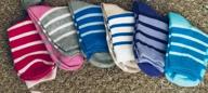 img 1 attached to 🧦 TeeHee Infant Girls' Cotton Basic Crew Socks 6 Pair Pack (6-12 Months, Flower Design) review by Katherine Martin
