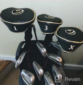img 6 attached to Complete Your Golf Club Set With LONGCHAO'S 3-Piece Vintage PU Headcovers