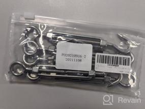 img 6 attached to Stainless Steel Turnbuckle Tension Set For Cables & Shades - 6 Pack From TooTaci