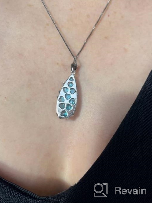 img 1 attached to 925 Sterling Silver Tree Of Life Necklace With Teardrop Crystal Birthstone For Women Girls Mom - Birthday Gift review by Mandela Buycks