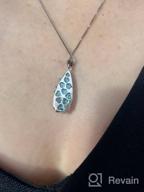 img 1 attached to 925 Sterling Silver Tree Of Life Necklace With Teardrop Crystal Birthstone For Women Girls Mom - Birthday Gift review by Mandela Buycks