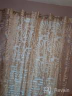img 1 attached to Top Finel Floral Voile Sheer Curtains 84 Inches Long For Living Room Bedroom Grommet Window Treatments, Light Filtering Drapes 2 Panels, (Cream, 54 W X 84 L ) review by Sabrina Geppert
