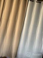 img 1 attached to Waterproof Outdoor Curtains For Patio With Grommet, Light Blocking & Thermal Insulation, Privacy Protection Blackout Drapes For Front Porch, Sliding Doors, Gazebos - Beige (1 Panel, 52 X 95 Inches) review by Sean Franklin