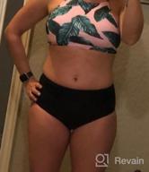 img 1 attached to SEASELFIE High Neck Bikini: Modest Two-Piece Swimsuit For Teens And Women review by Jessica Nunez