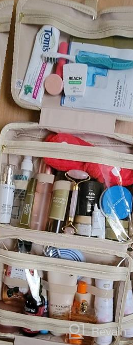 img 1 attached to Travel In Style With BOACAY Large Hanging Toiletry Bag - Perfect For Women'S Makeup, Bath & Shower Essentials review by Blake Burrell