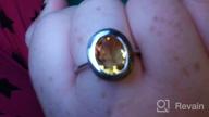 картинка 1 прикреплена к отзыву Кольцо RB Gems из стерлингового серебра, 925 подлинный овальный драгоценный камень 10x8 мм, покрытие родием, опалубочная оправа от Nicholas Peters