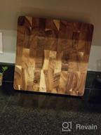 img 1 attached to Roro Wood Square End-Grain Chef Cutting Board And Block, 14 Inch Acacia Square review by Dante Obong