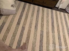 img 8 attached to Transitional Ivory And Denim Area Rug: Chris Loves Julia X Loloi CHR-01 Collection, 7'9"X9'9