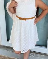 img 1 attached to Stylish Girl'S Lace Dress With Belt From BINPAW review by Christopher Holker