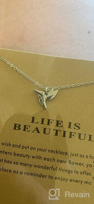 img 1 attached to Baydurcan Friendship Anchor Compass Necklace: Good Luck Elephant Pendant Chain with Message Card – Gift Card Included review by Michael Tarlue