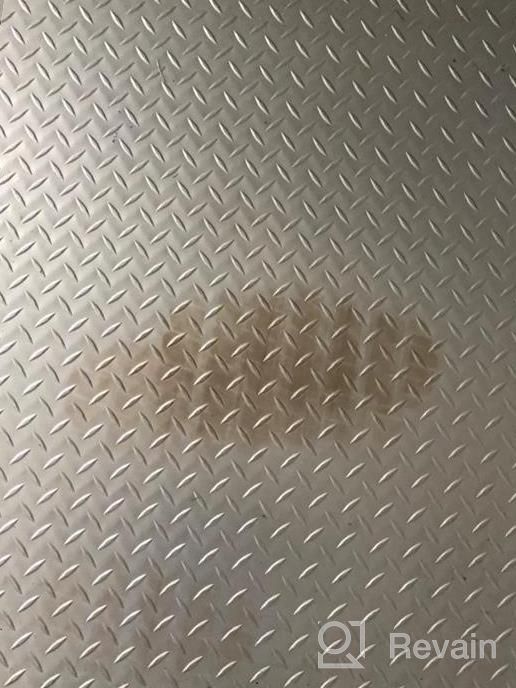 img 1 attached to IncStores 2.5Mm Thick Commercial-Grade Nitro Roll Garage Floor Mat Flexible Vinyl Floor Mat For A Stronger And Safer Garage, Workshop, Or Trailer Coin-Top, Midnight Black, 7.5' X 17' review by David Carmody