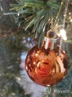 img 1 attached to 24Pcs 1.57" Small Orange Christmas Ball Ornaments Shatterproof Holiday Wedding Party Tree Decorations With Hooks Included (4Cm/1.57") review by Samuel Bowen