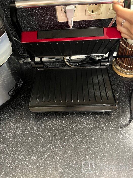 img 1 attached to Sandwich maker Kitfort KT-1609 Panini Maker, red review by Ewa Zalewska ᠌