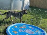 img 1 attached to Fun-Filled Outdoor Playtime With QPAU Splash Pad: The Perfect 68" Sprinkler Pool For Kids, Dogs And Family review by Antonio Liberty