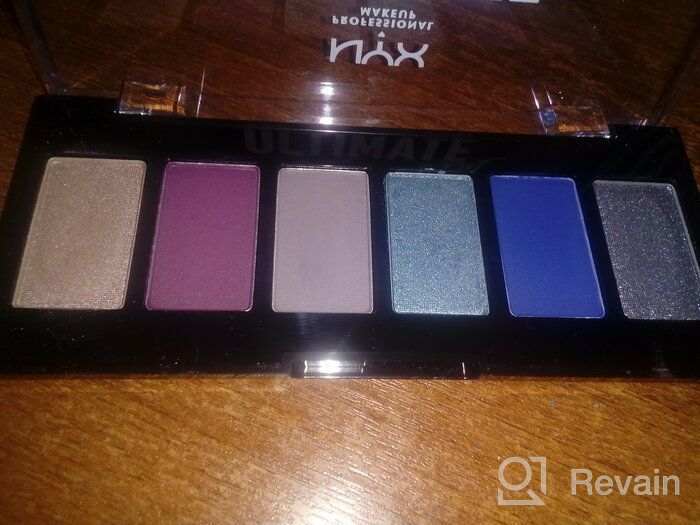 img 1 attached to NYX Professional Makeup Ultimate Shadow Palette Edit Duo Pressed Pigment Eyeshadow Kit With Bonus Eyeshadow Blending Brush (3-Piece Set) review by Agata Skalska ᠌