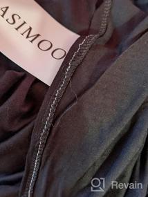 img 5 attached to Удобная ночная рубашка с короткими рукавами для женщин — домашняя одежда с V-образным вырезом, повседневная одежда для сна от ASIMOON