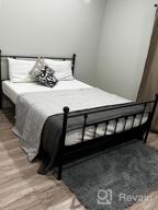 img 1 attached to VECELO Victoria Vintage Style Black Queen Size Metal Bed Frame With Platform, Headboard, Footboard, And Under-Bed Storage – No Box Spring Needed review by Mitch Emmel