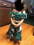 img 1 attached to Banana Leaf Print Toddler Girl'S Outfit Set With Strappy Cold Shoulder Cropped Top And Long Skirt For Stylish Summer Look review by Mike Pedroza