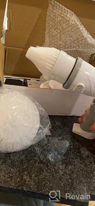 img 1 attached to Get A Sparkling Clean Bathroom With IEZFIX Electric Spin Scrubber - Rechargeable, Portable & Versatile review by Brad Cash