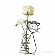 img 1 attached to Marbrasse Desktop Glass Hydroponic Planter Vase With Holder, Creative Dog Plant Terrarium Stand For Home Decoration, Scindapsus Container (Cute Dog) review by John Roberts