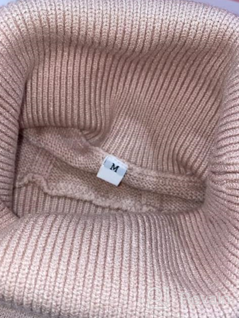 img 1 attached to Women'S Cable Knit Turtleneck Pullover Sweater Long Sleeve Soft Jumper Casual Top review by Theodore Huynh